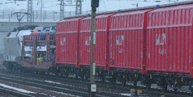 Porsche-Sonderzug  in Berlin-Sch&ouml;nefeld