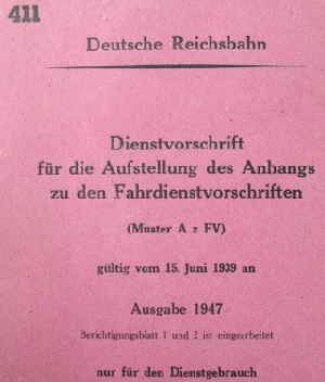 Dienstvorschrift 411 Deutsche Reichsbahn