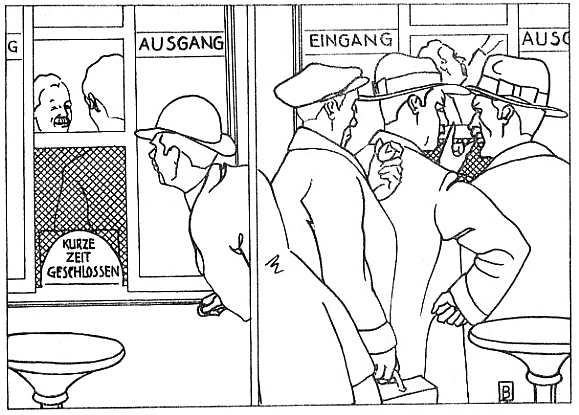 Schalter kurze Zeit geschlossen