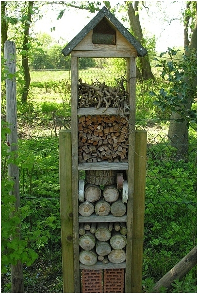 Hornissenkasten in Holzbetonbauweise im &Ouml;jendorfer Park in Hamburg